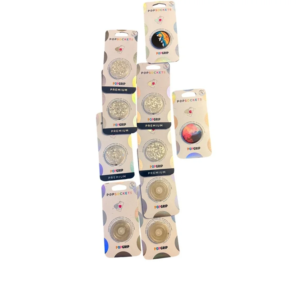 Lot of 10 PopSockets PopGrip Premium Phone Grips New Assorted Designs